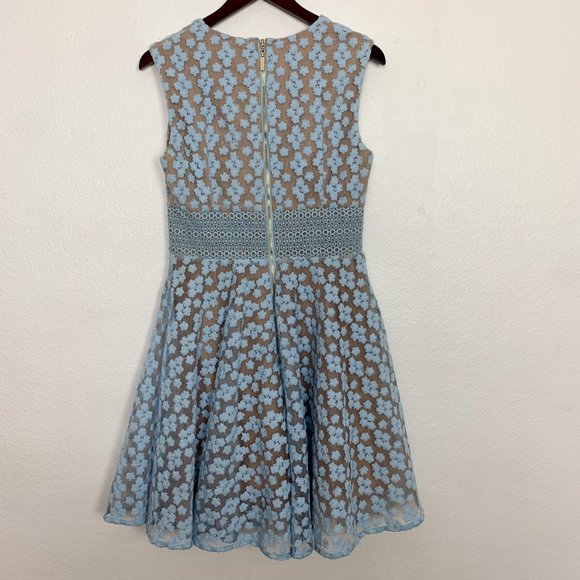 Bronx And Banco Blue Amsonia Lace Dress Size Medium - Picture 10 of 14